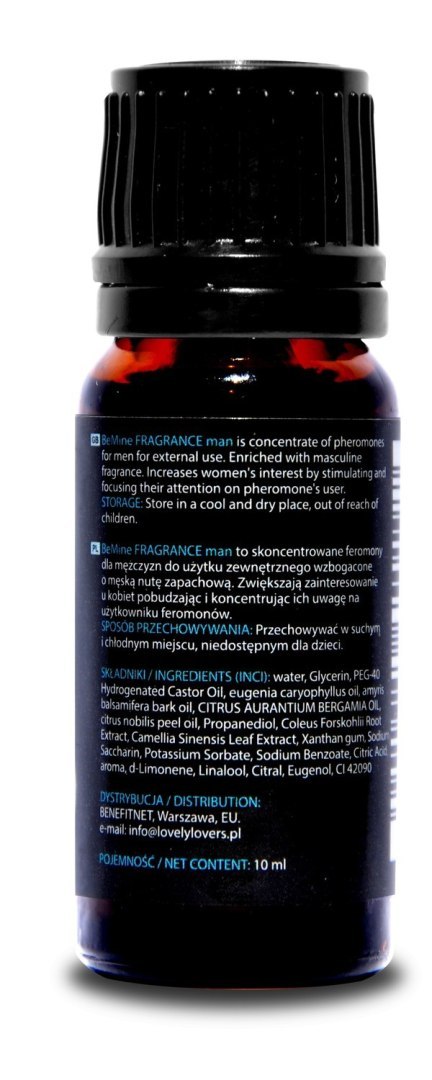 Skoncentrowane feromony dla mężczyzn Lovely Lovers BeMINE Fragnance for Man 10 ml
