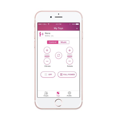 Lovense Nora – Inteligentny Wibrator Króliczek z Funkcją Rotacji i Sterowaniem Aplikacją