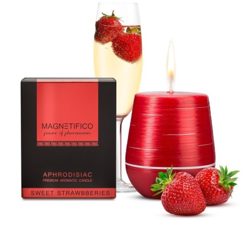 Afrodyzjakowa świeca MAGNETIFICO Candle Sweet Strawberries