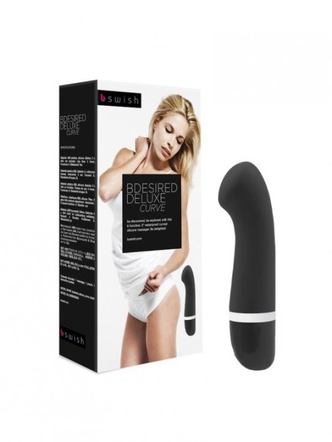 Masażer Intymny B Swish - bdesired Deluxe Curve, czarny