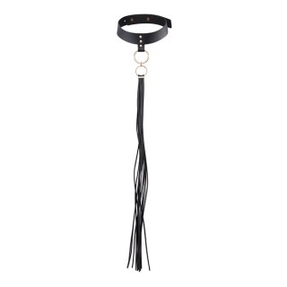 Obroża na szyję Bijoux Indiscrets - MAZE Tassel Choker Black