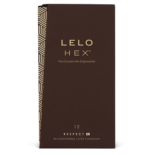 LELO HEX™ Respect XL – Wytrzymałe Lateksowe Prezerwatywy XL (12 szt.)