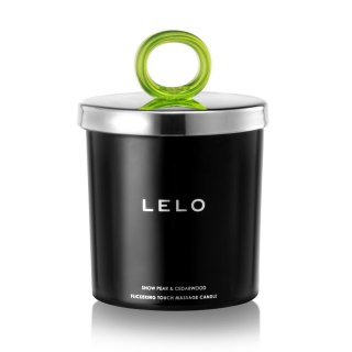 LELO Snow Pear & Cedarwood – świeca do masażu z woskiem sojowym, 150 g