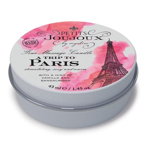 Świeca do masażu  Petits Joujoux Fine Massage Candles - A trip to Paris (33 g)