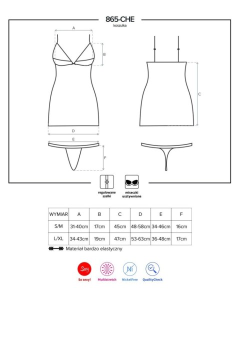 Koszulka czarna L/XL 865-CHE-1