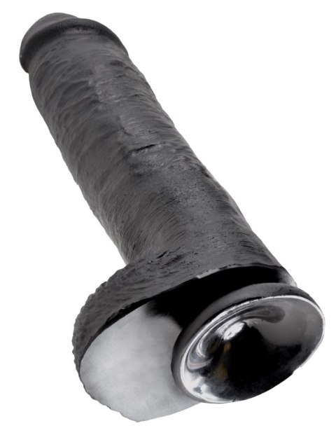 Dildo King Cock 11" Cock with Balls Black