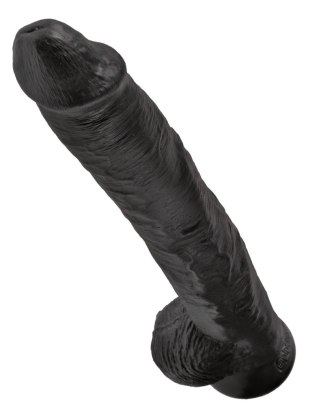 Dildo King Cock 14" Cock with Balls Black