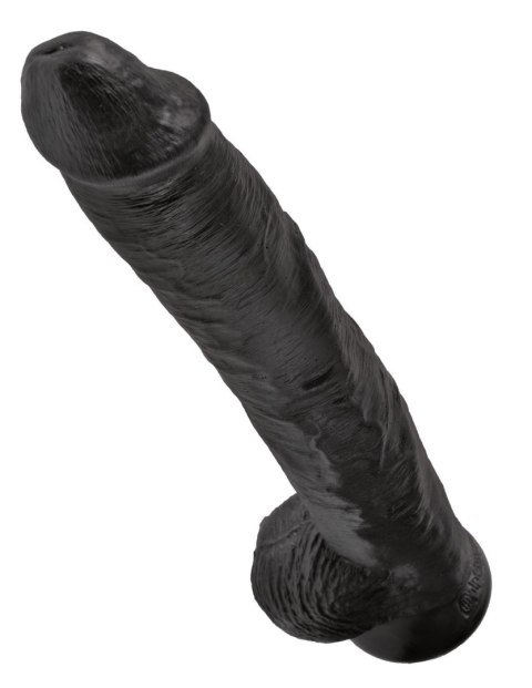 Dildo King Cock 14" Cock with Balls Black