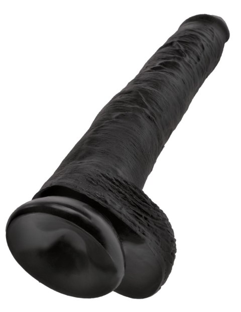 Dildo King Cock 14" Cock with Balls Black