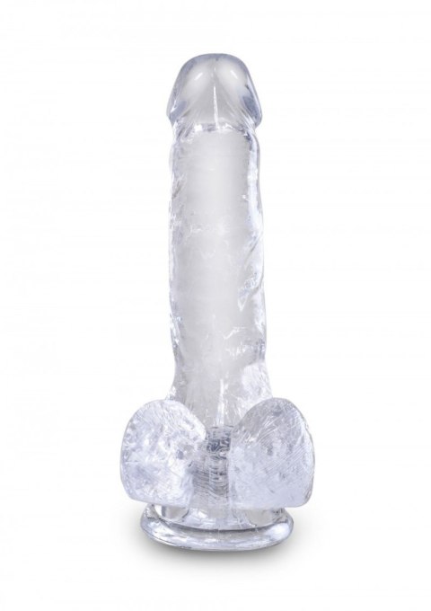Dildo King Cock 6 Inch Cock with Balls Transparant