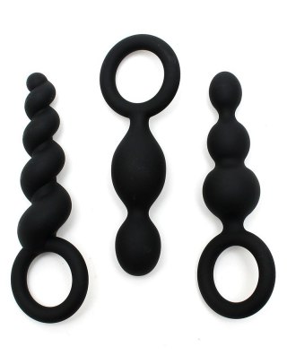 Zestaw trzech korków analnych Satisfyer Booty Call Black