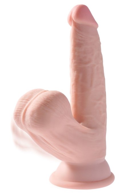 Dildo King Cock 3D Cock Swinging Balls 6 Inch