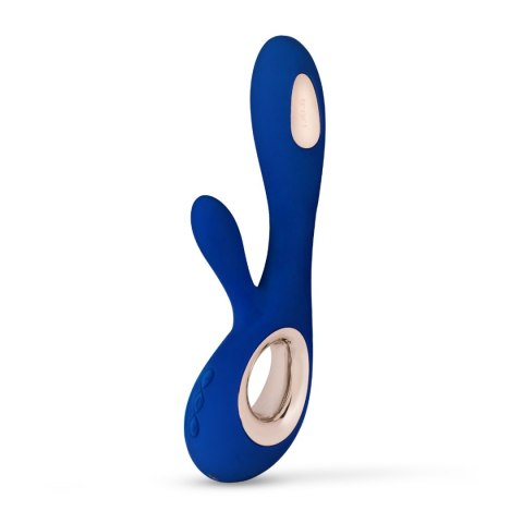 LELO Soraya Wave Midnight Blue – luksusowy wibrator króliczek z podwójną stymulacją i WaveMotion™