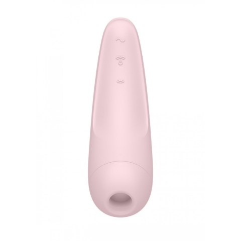 Stymulator łechtaczki Satisfyer Curvy 2+ Pink with App incl. Bluetooth and App