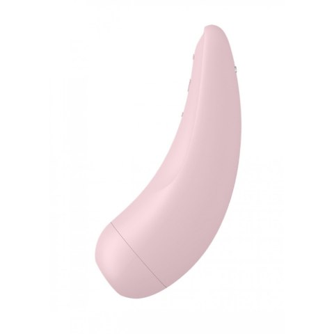 Stymulator łechtaczki Satisfyer Curvy 2+ Pink with App incl. Bluetooth and App