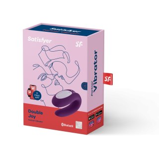 Stymulator Satisfyer Double Joy Violet incl. Bluetooth and App