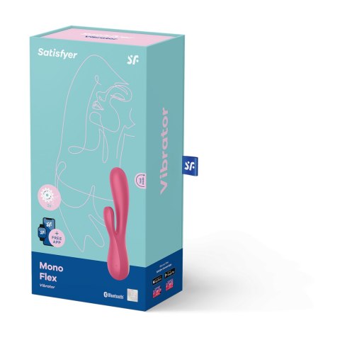 Wibrator typu króliczekSatisfyer Mono Flex Red incl. Bluetooth and App
