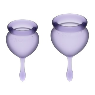 Feel Good Menstrual Cup Set – zestaw kubeczków menstruacyjnych (15 ml i 20 ml, Lila)