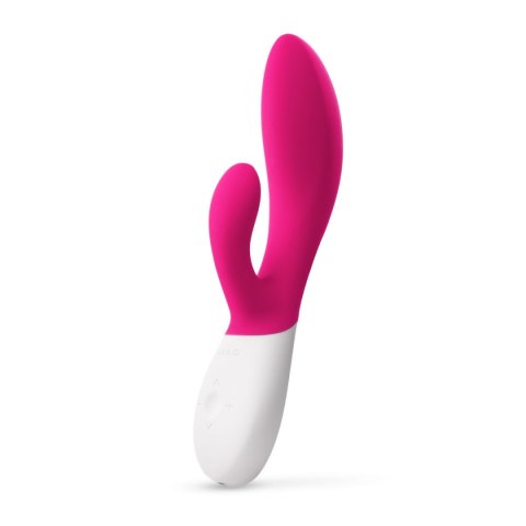 LELO Ina Wave 2 Cerise – wibrator króliczek z technologią WaveMotion™ w intensywnym malinowym kolorze