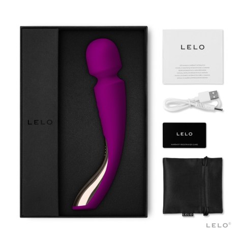 LELO Smart Wand 2 Medium – luksusowy masażer do ciała, deep rose