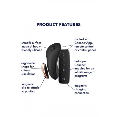 Wibrator majtkowy pilot / aplikacja Satisfyer Little Secret