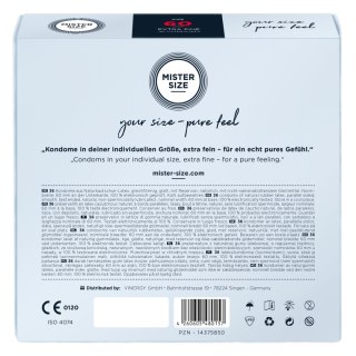 Prezerwatywy Mister.Size Condoms 60 mm 36szt