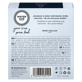 Prezerwatywy Mister.Size Condoms 69 mm 3szt