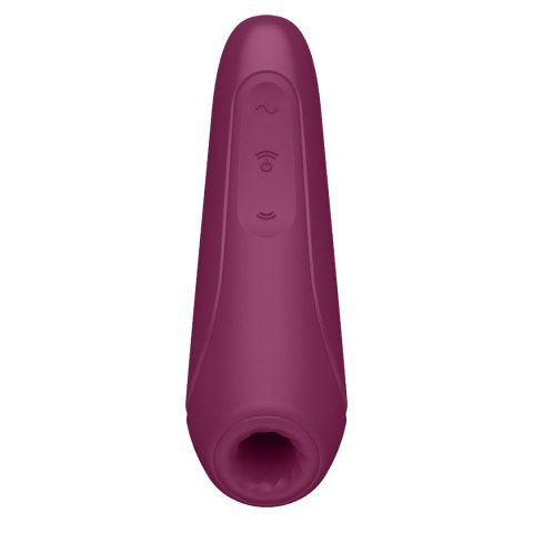 Stymulator łechtaczki Satisfyer Curvy 1+ Rose Red incl. Bluetooth and App