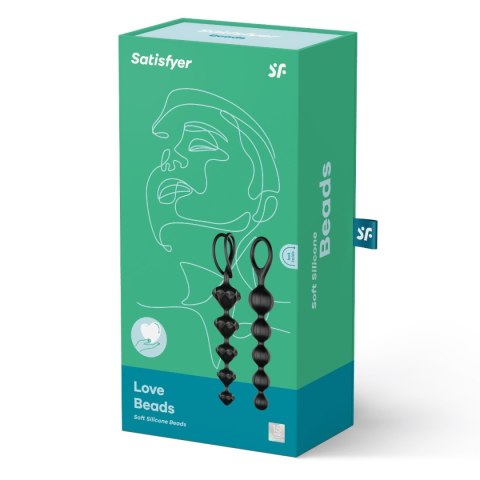 Kulki analne Satisfyer Love Beads Black