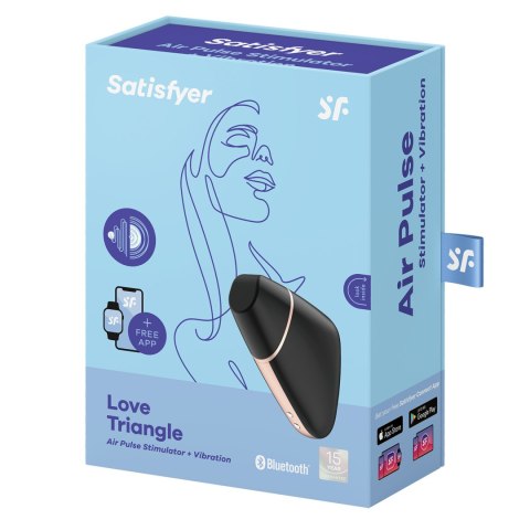 Stymulator łechtaczki Satisfyer Love triangle black incl. Bluetooth and App
