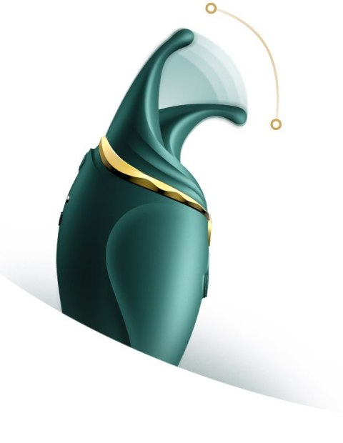 Stymulator łechtaczki Zalo Hero Jewel Green