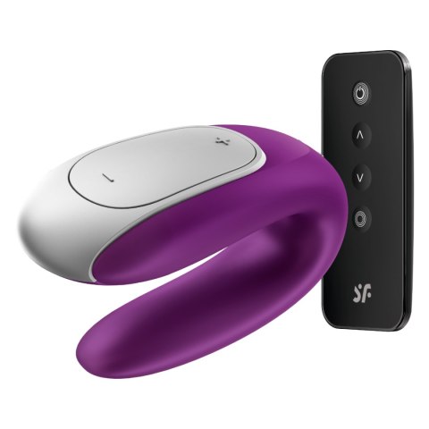 Wibrator dla par sterowany aplikacją Satisfyer Double Fun Violet