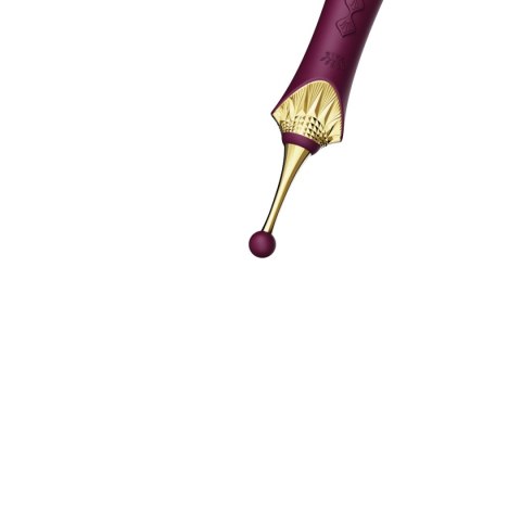 Wibrator wyposażony w trzy różne końcówki Zalo Bess 2 Velvet Purple