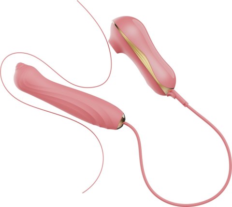 Zestaw Stymulator łechtaczki i dwa wibratory Zalo Unicorn Set Berry Violet