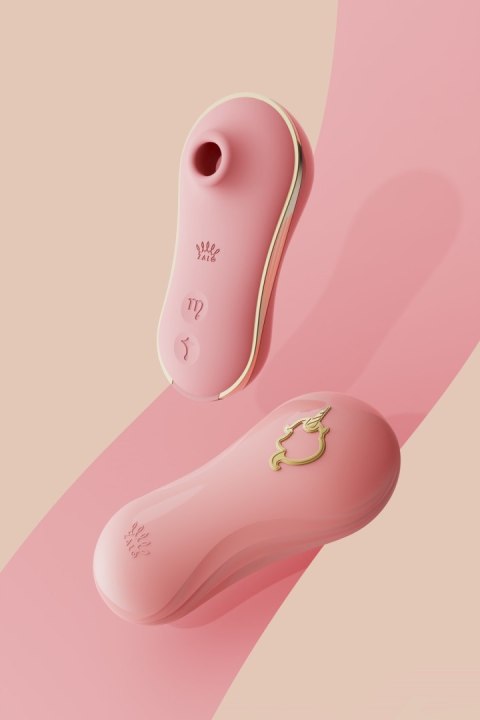 Zestaw Stymulator łechtaczki i dwa wibratory Zalo Unicorn Strawberry Pink