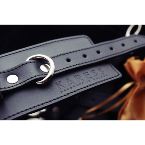 Kajdanki skórzane Karess Megan czarne