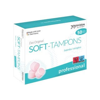 JoyDivision Soft-Tampons Normal Professional – tampony do seksu, basenu i aktywności fizycznej (50 szt.)