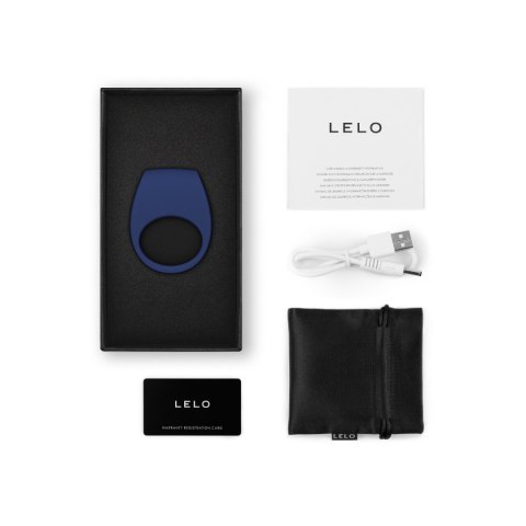 LELO Tor 3 Base Blue – wibrujący pierścień erekcyjny niebieski