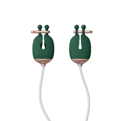 Wibrujące Klamerki Na Sutki Wraz z Obrożą i Smyczką. Qingnan