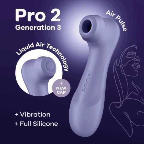 Stymulator łechtaczki Satisfyer Pro 2 Generation 3 Lilac