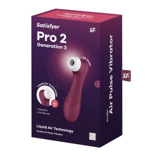 Stymulator łecztaczki Satisfyer Pro 2 Generation 3 Wine Red