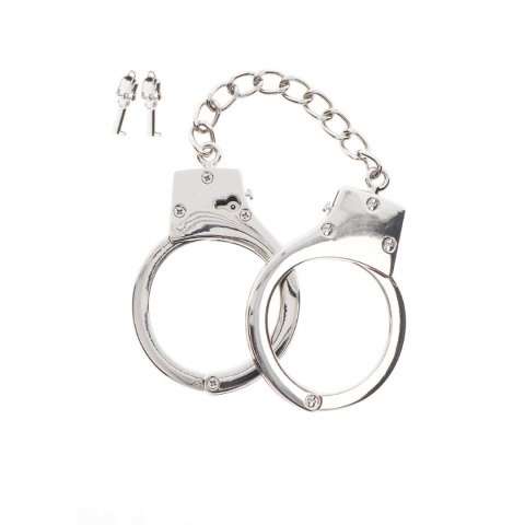 Kajdanki Taboom Silver Plated BDSM Handcuffs