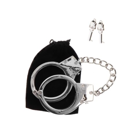 Kajdanki Taboom Silver Plated BDSM Handcuffs