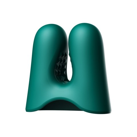 Wibrujące Zaciski na Sutki Zalo Nave Turquoise Green