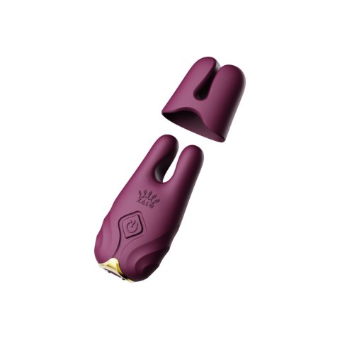 Wibrujące Zaciski na Sutki Zalo Nave Velvet Purple