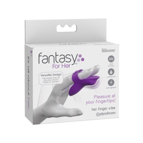 Niesamowity wibrator na palec lub do majtek Fantasy for Her Her Finger Vibe