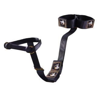 Zestaw do kępowania UPKO Hogtie Bondage Gear z kneblami