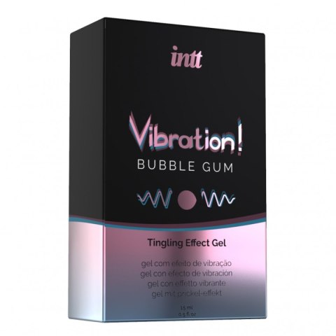 Żel Wibracyjny Z Efektem Mrowienia Intt Vibration! Bubble Gum Tingling Gel