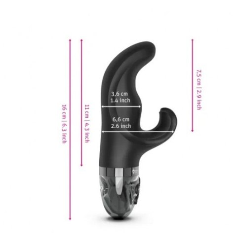 Wibrator e-stymulator Króliczek Mystim Hop Hop Bob eStimVibrator, Black