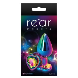 Korek analny NS Novelties Rear Assets Heart M Mulitcolor